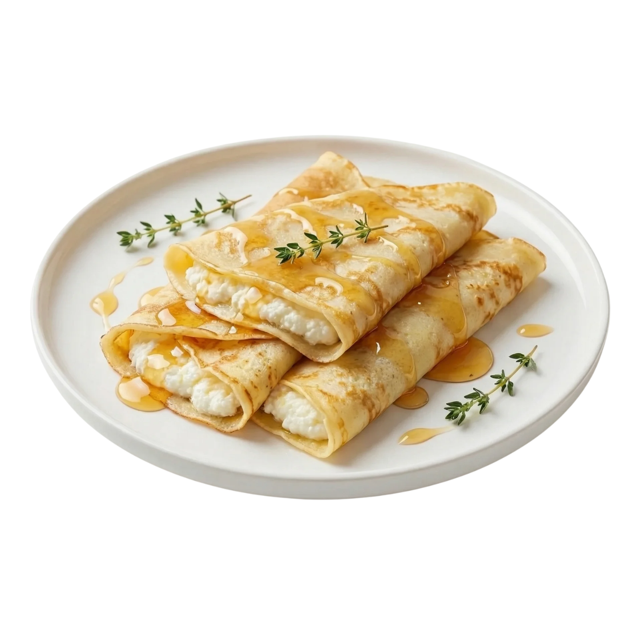 Pancakes with dulce de leche and banana